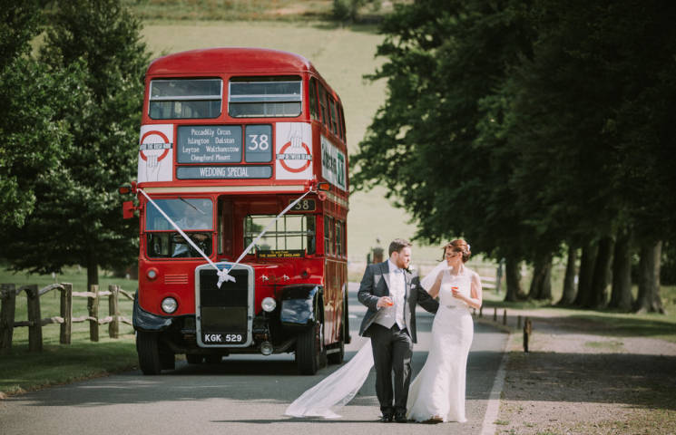 Arrival by Route master bus