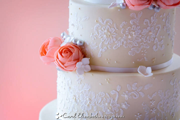 Wedding Cake by Carol Elizabeth Photography