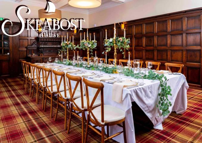 Skeabost Wood Pannelled Room