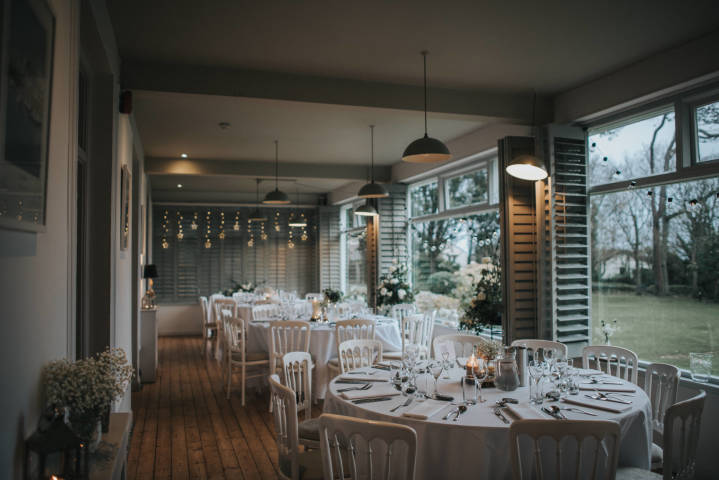 Wedding Breakfast In The Restaurant with Sea Views