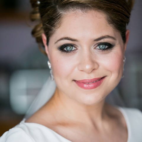 fresh makeup and smokey eyes