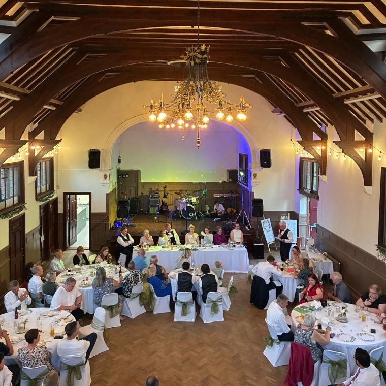 Wedding inside Waddesdon Hall