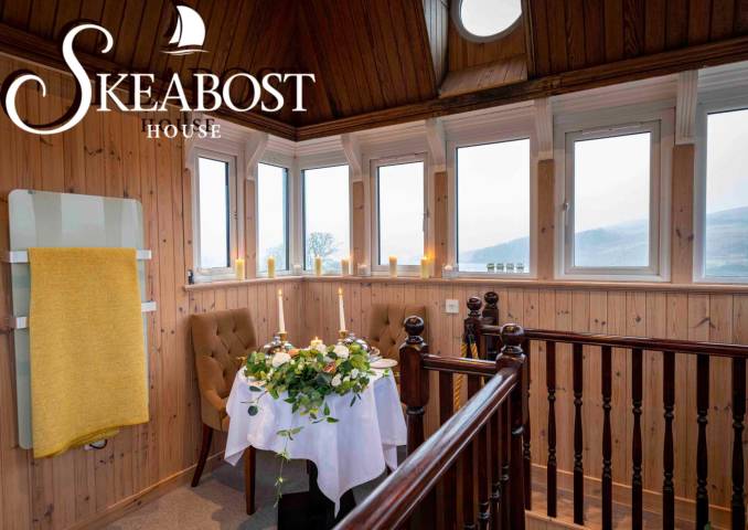 Skeabost Tower Elopement Dining