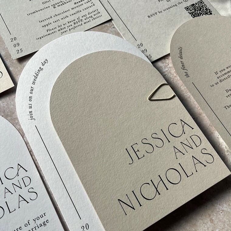 Bespoke Wedding Invitations - Modern Wedding Stationery
