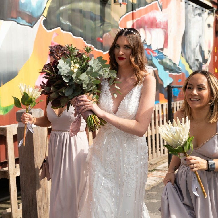 Bride arriving at a York Wedding