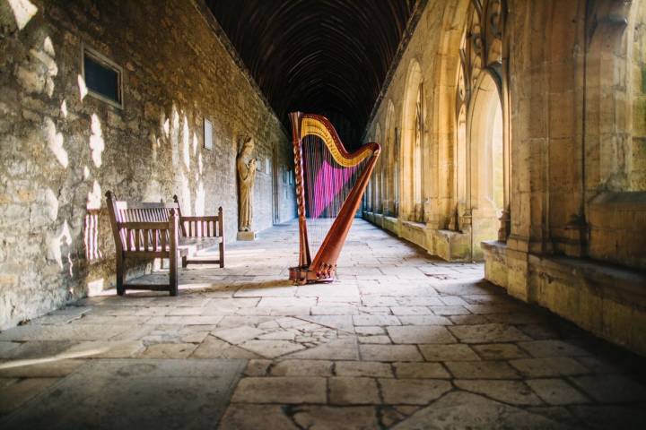 Harpist Jennifer Hill Music in Oxfordshire