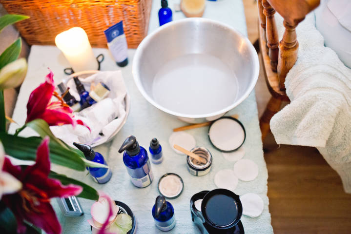therapy couch in bedroom