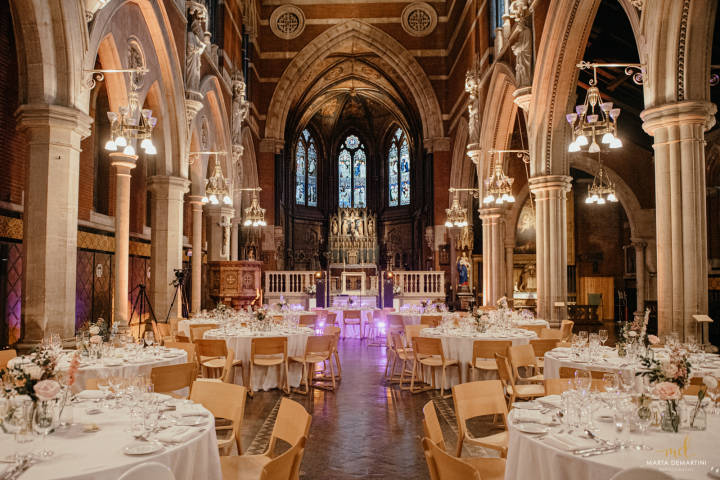 The Nave Set for a Wedding