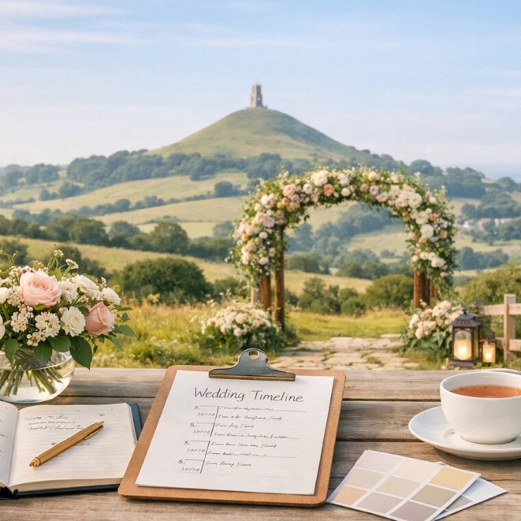 Outdoor wedding in Somerset