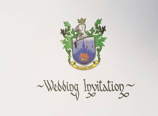 Mike Courtenay Wedding Calligraphy Stationery in Essex
