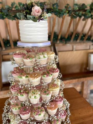Cupcake Tower at Lains Barn, Wantage