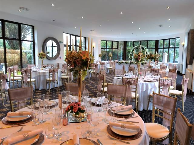The Garden Room can accommodate up to 150 guests