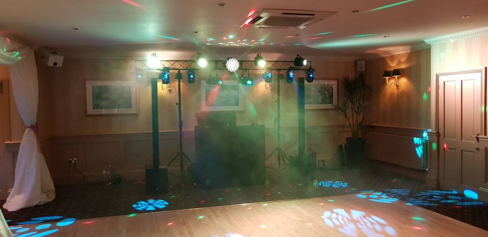 Disco dance setup for wedding
