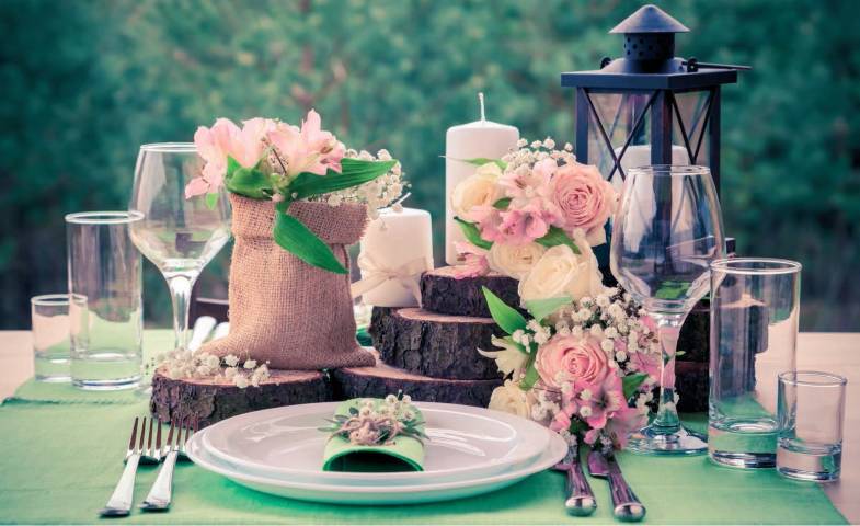 The Conservatory - Luton Hoo Walled Garden Outside table setting