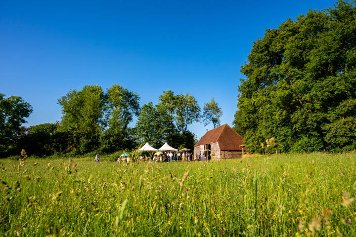 The view of the barn @ Gilbert White & The Oates Collections