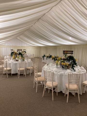 Garden marquee at Wedderlie