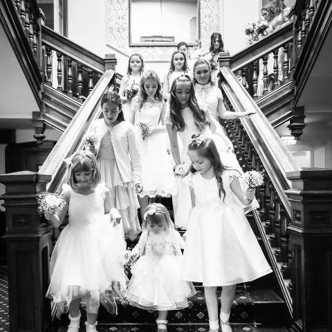 The Grand Staircase at The Dunkenhalgh Hotel