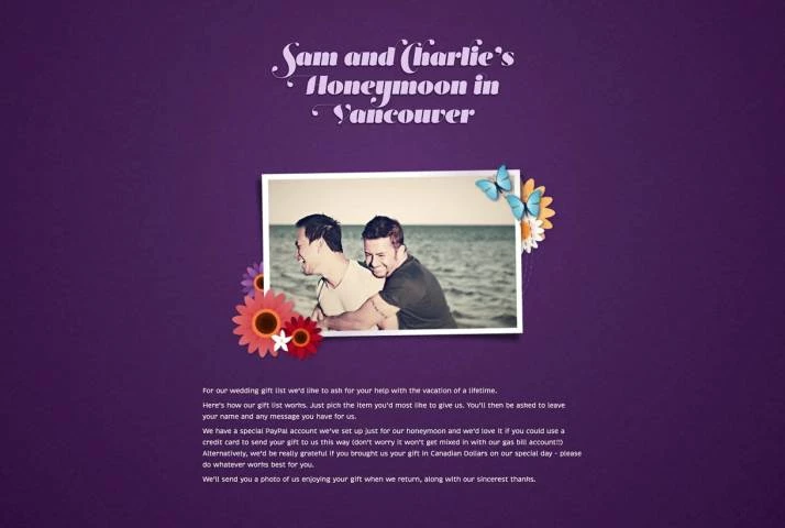 Buy Our Honeymoon Gift List Services in Kent
