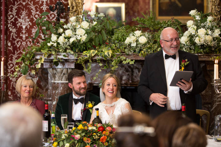 Father of the bride wedding speech at Grittleton House - photography and videography by Veiled Produ
