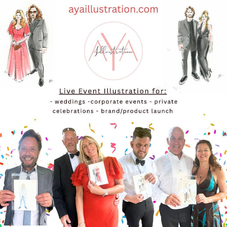 Live Guest Illustration for Weddings, Corporate Events & Private Functions