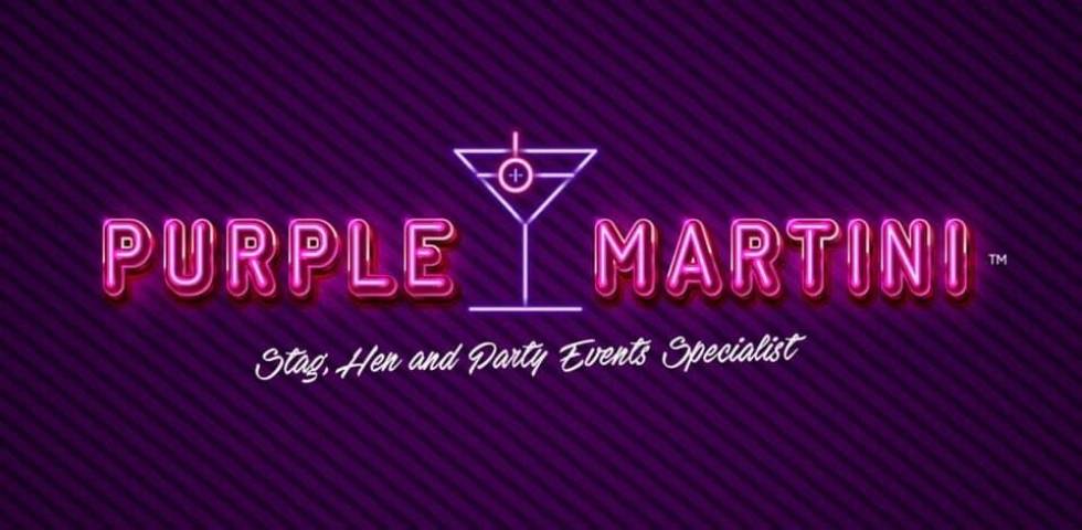 Purple Martini Hen & Stag in Staffordshire