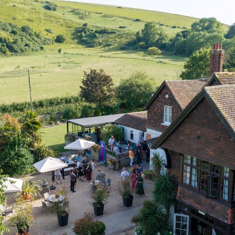 Tottington Manor set in the South Downs, great food and views