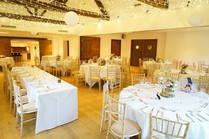 Indoor Wedding Set Up at Cotswold House Hotel and Spa, Venues in Chipping Campden, Gloucestershire