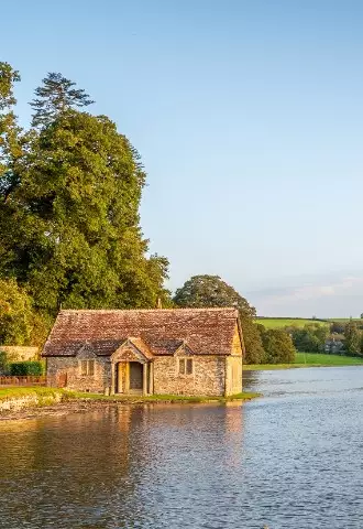 The Riverside Bathing Hut at Pentillie Castle