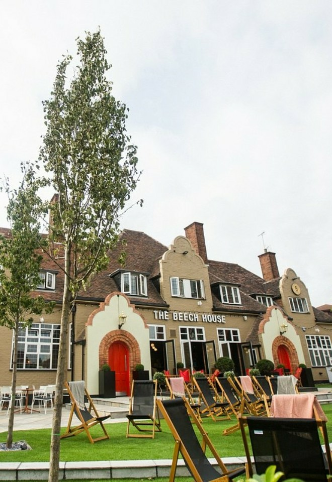The beech house front view