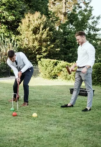 Outdoor Croquet and Lawn Games at Pentillie Castle