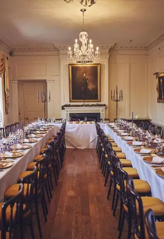 An Intimate Wedding Breakfast in the Dining Room