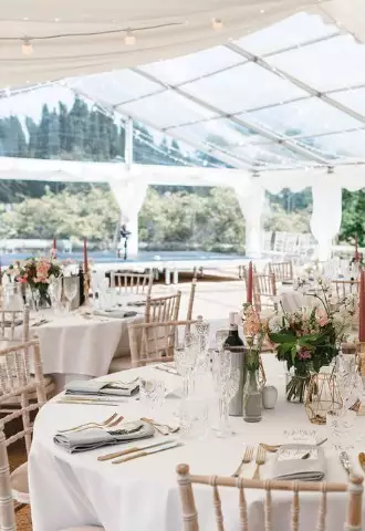 Marquee Wedding Receptions at Pentillie Castle