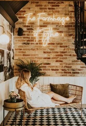 Farmhouse kitchen and luxury wedding accommodation at barn wedding venue in Oxfordshire