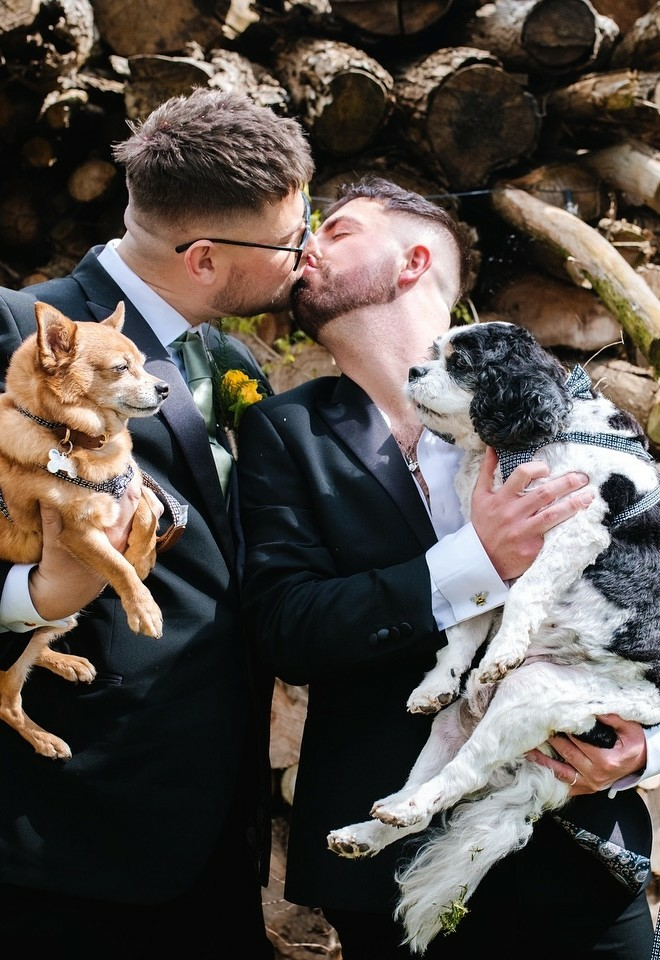 dog friendly wedding for same sex couples