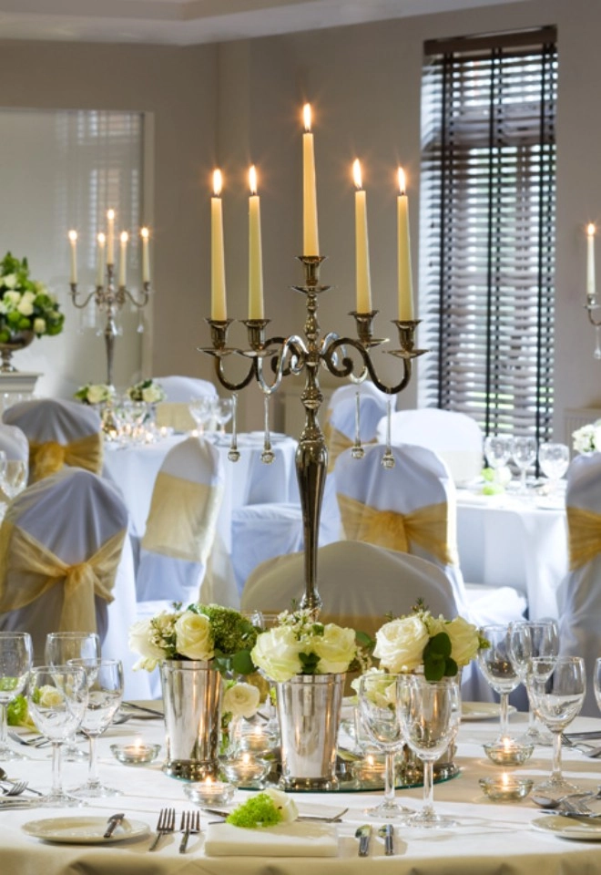 Wedding Breakfast Set Up at Highfield Park