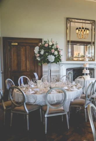 Beautiful Wedding Breakfast at Matfen Hall